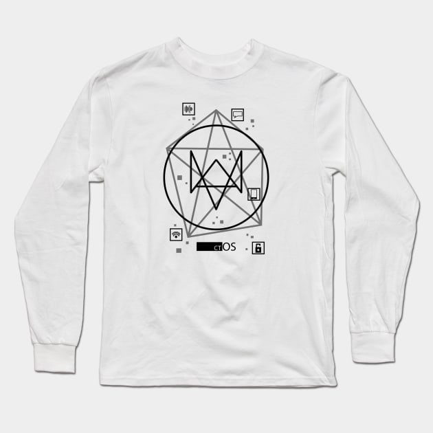 Watch Dogs Long Sleeve T-Shirt by Paul Draw